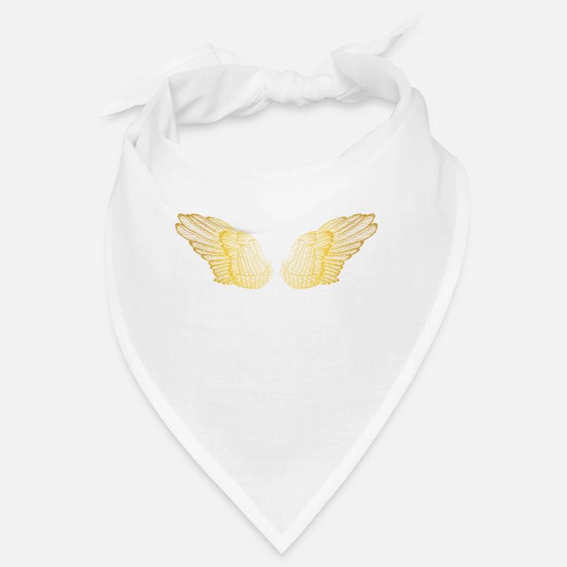 Ailes d'ange dorées duveteuses Bandana