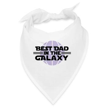 Best dad in he galaxy - Bandana - Weiß - Vorne