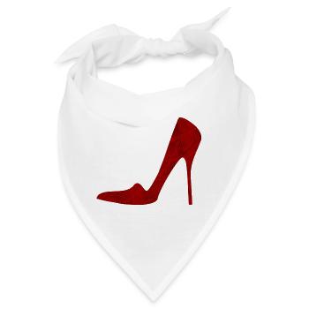 High Heels rot / Schuhe / Party / Date / Geschenk - Bandana - Weiß - Vorne
