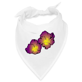 flowers blumen spring garden garten - Bandana - Weiß - Vorne