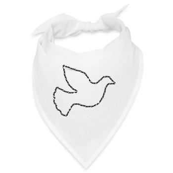 weltfrieden auf erden world peace on earth love185 - Bandana - Weiß - Vorne