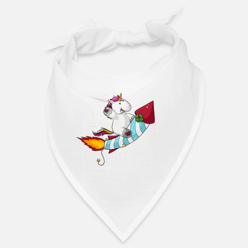 Comic Raketen Einhorn Bandana