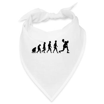 basketball korbball dribbling dunking center team4 - Bandana - Weiß - Vorne
