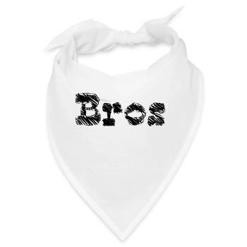Bros T-Shirt - Bandana - Weiß - Vorne