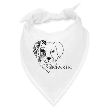 Australian Shepherd Aussie Herzensbrecher Geschenk - Bandana - Weiß - Vorne