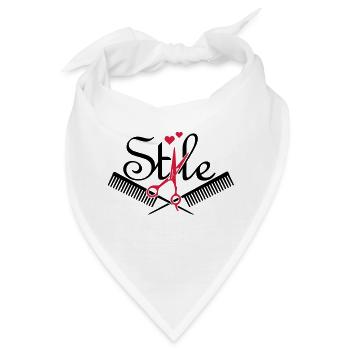 Style vom Frisör / hair style (2c) - Bandana - Weiß - Vorne