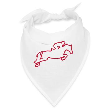 Hindernis springen Reiten trace2 - Bandana - Weiß - Vorne