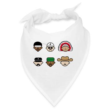 People from the village - Bandana - Weiß - Vorne
