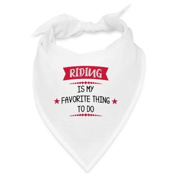 Reiten - Bandana - Weiß - Vorne