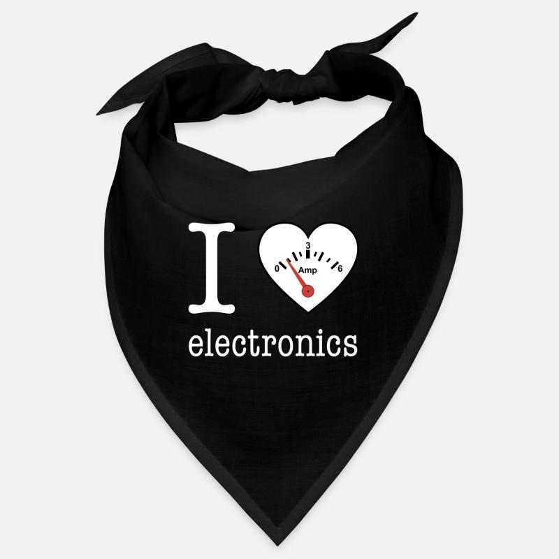 I love Electronics - electronics / gift idea Bandana