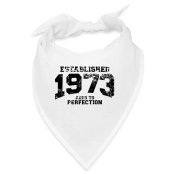 established 1973 - aged to perfection - Bandana - Weiß - Vorne