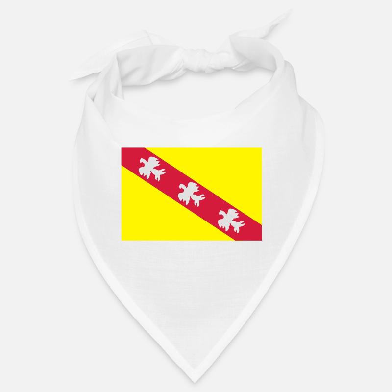 Drapeau Lorraine - Bandana - blanc