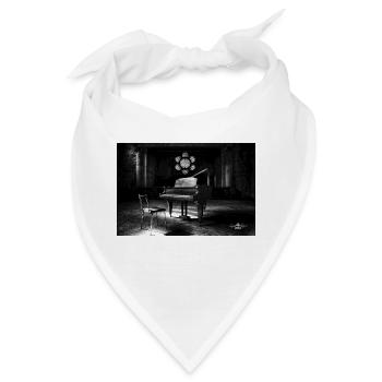 Lost Place - Klavier (Logo) - Bandana - Weiß - Vorne