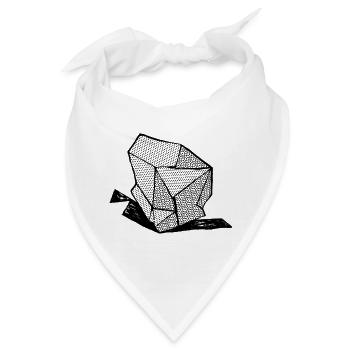 ROCK Nr. 1 bw - Bandana - Weiß - Vorne