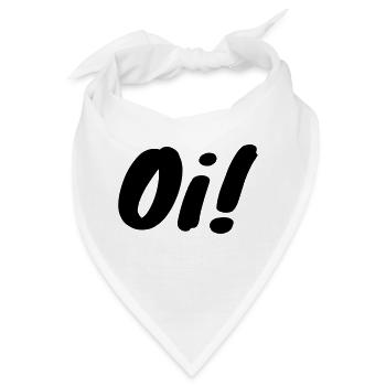oi! - Bandana - Weiß - Vorne