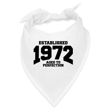 aged to perfection established 1972 (de) - Bandana - Weiß - Vorne