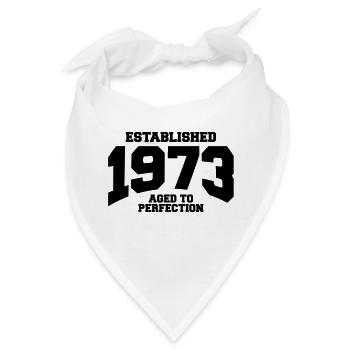 aged to perfection established 1973 (de) - Bandana - Weiß - Vorne