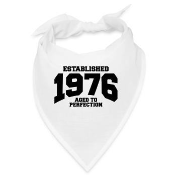 aged to perfection established 1976 (de) - Bandana - Weiß - Vorne