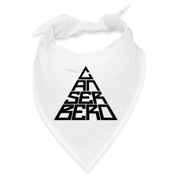 Vektorisierte CANSERBERO - Bandana - Weiß - Vorne