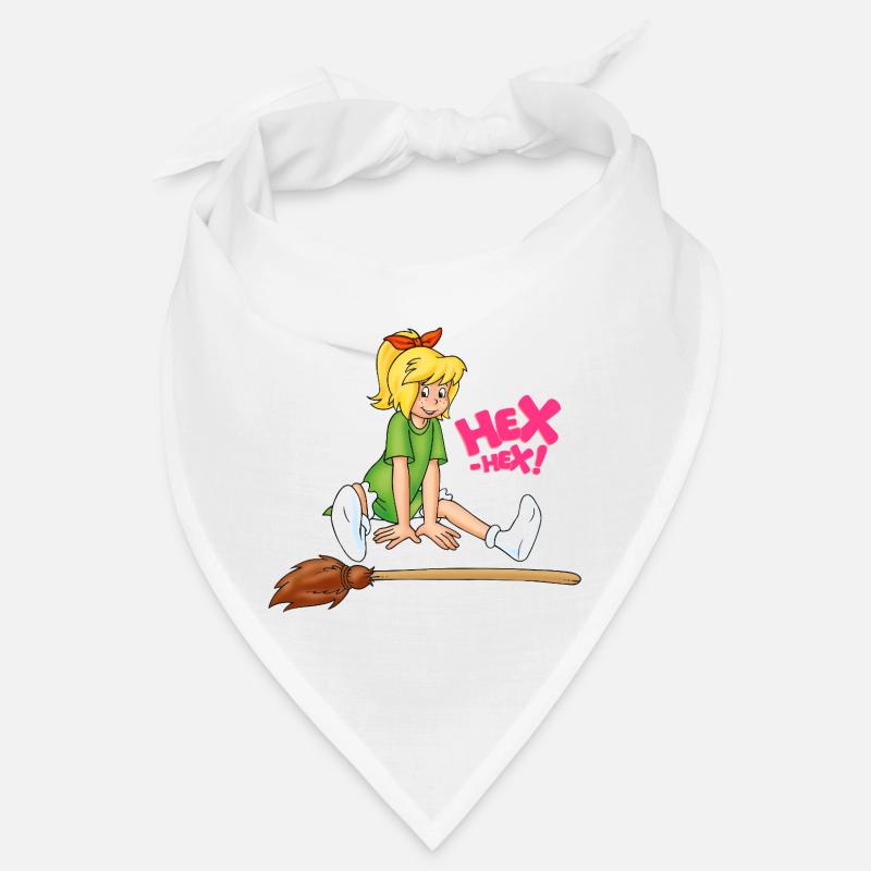 Bibi Blocksberg assise avec de la purée de pommes de terre HEX-HEX ! Bandana