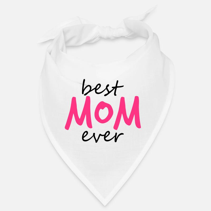 text best mom ever sticker autocollant button amour Bandana