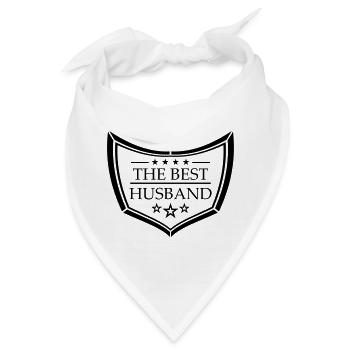 logo schild text the best world der bester welt eh - Bandana - Weiß - Vorne
