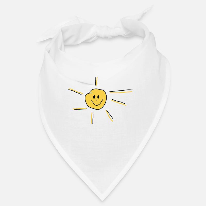 Sonne - Bandana - Weiß