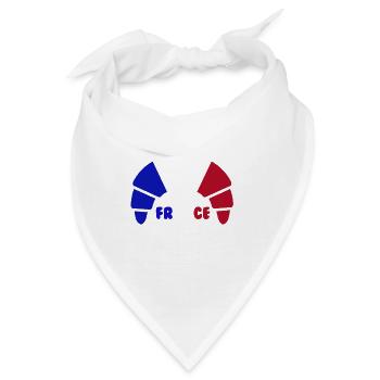 croissant france - Bandana - Weiß - Vorne
