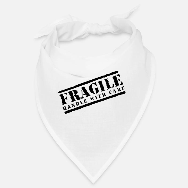 Poignée fragile avec soin Bandana