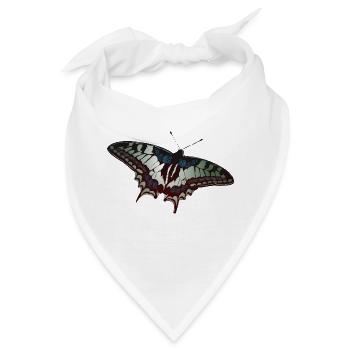 Butterfly Schmetterling Schmetterlinge - Bandana - Weiß - Vorne