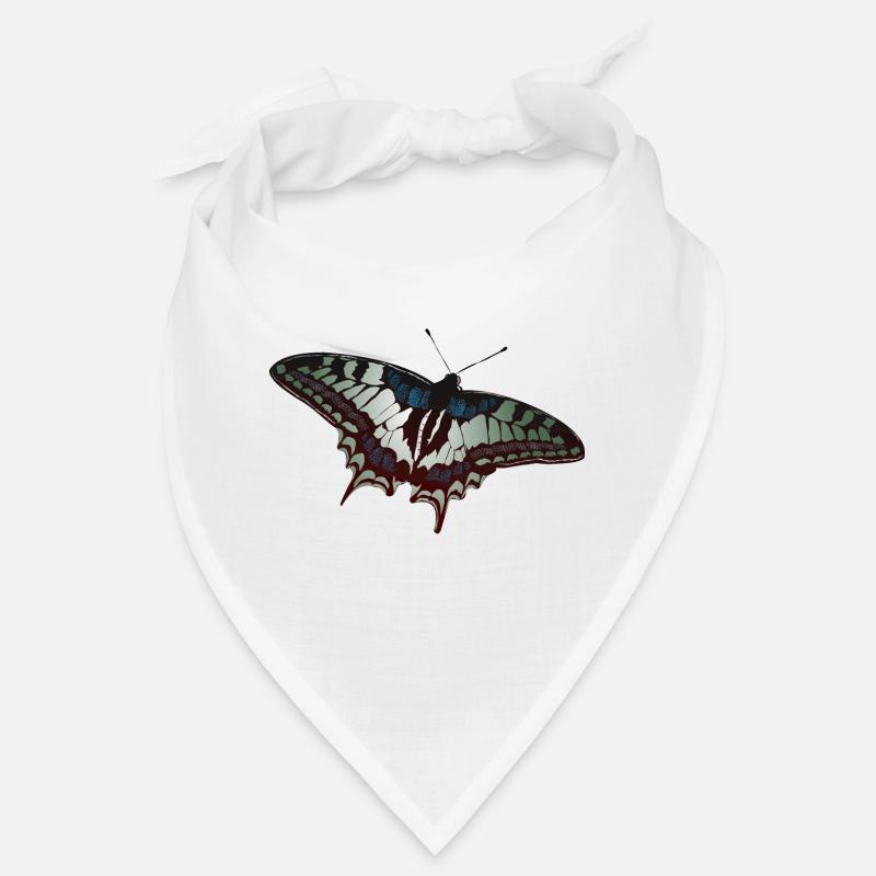 Papillon papillon papillons - Bandana - blanc
