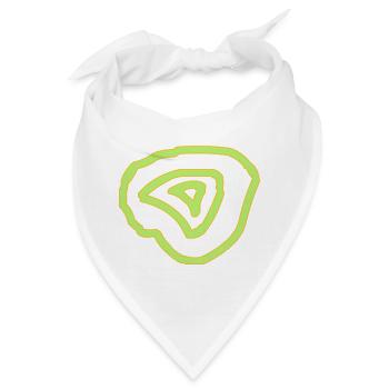 Kreise - Bandana - Weiß - Vorne