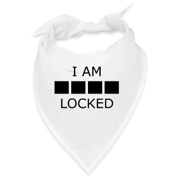 I Am Sher Locked improved - Bandana - Weiß - Vorne