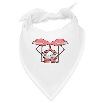 2 team crew freunde durst bier alkohol saufen okto - Bandana - Weiß - Vorne
