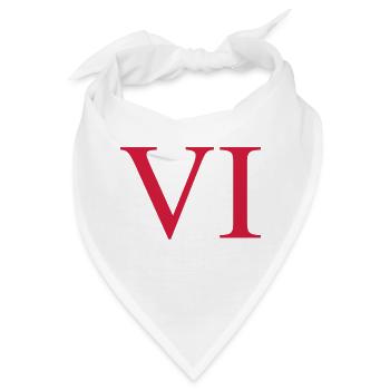 6 - Bandana - Weiß - Vorne