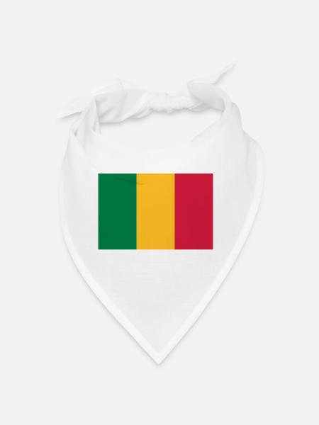 drapeau_mali - Bandana - blanc