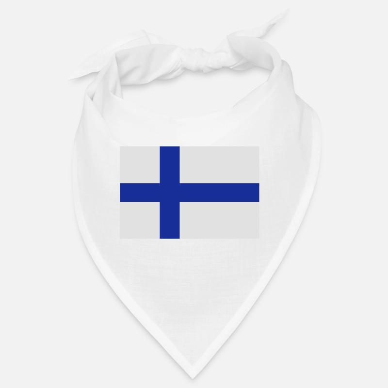 drapeau_finlande - Bandana - Weiß