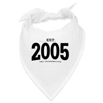 EST. 2005 Two Thousand Five - Bandana - Weiß - Vorne