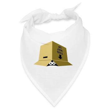 Ein Umzugskarton - Bandana - Weiß - Vorne