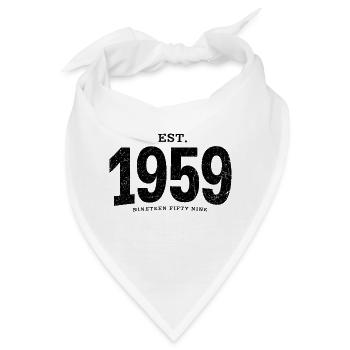 est. 1959 (black oldstyle) - Bandana - Weiß - Vorne