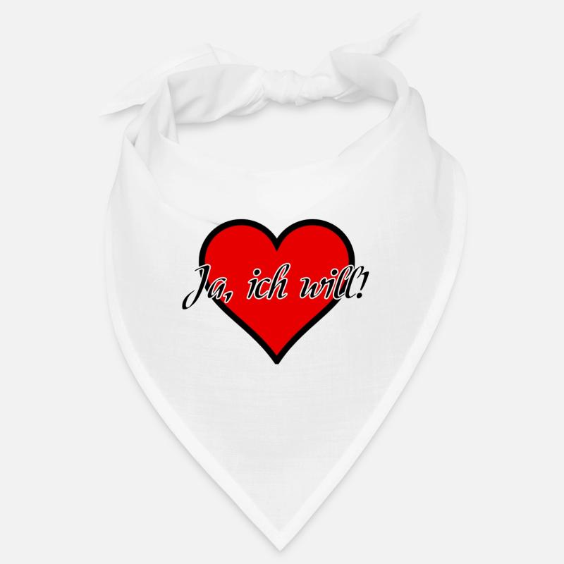 Ich will Heirat Hochzeit Ehe Antrag Liebe Geschenk Bandana