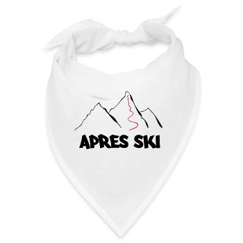 apres ski - Bandana - Weiß - Vorne