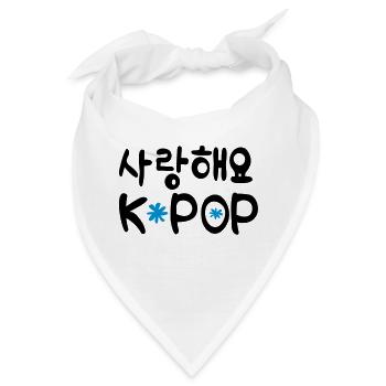 Sarang hae yo KPOP - Bandana - Weiß - Vorne