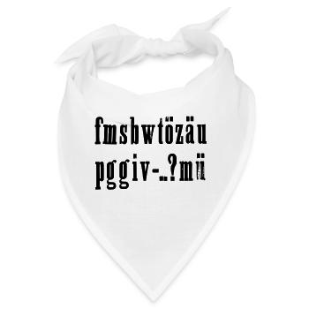 fmsbwtözäu - Bandana - Weiß - Vorne
