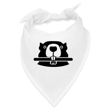 Biber - Bandana - Weiß - Vorne
