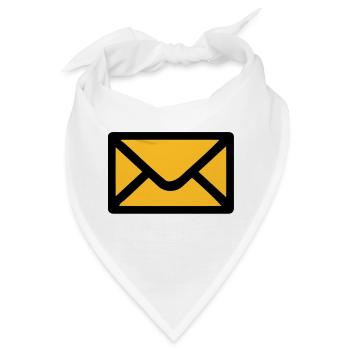 Brief Umschlag - Bandana - Weiß - Vorne