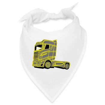 LKW Brummi - Bandana - Weiß - Vorne