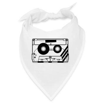 Kassette Audiokassette - Bandana - Weiß - Vorne