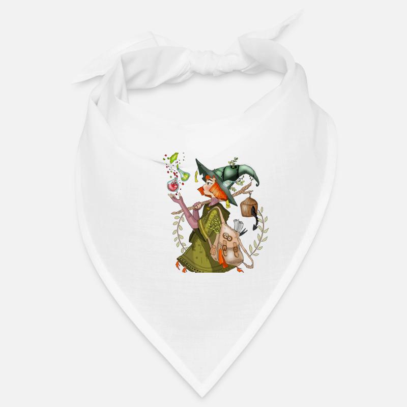 sorcière - Bandana - blanc