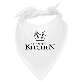 Queen Of The Kitchen - Bandana - Weiß - Vorne